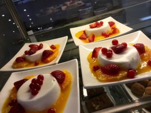 dessert (non-vegan) at Osho's Place in Cologne