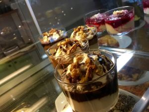 dessert (non-vegan) at Osho's Place in Cologne