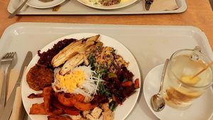 Vegan Buffet Mix at Osho's Place in Cologne