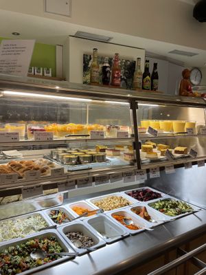 Salad bar   at Osho's Place in Cologne