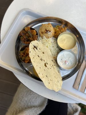 Thali plate   at Osho's Place in Cologne