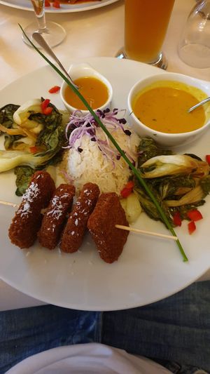 Tempeh Skewer at Radieschen in Darmstadt
