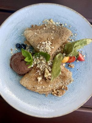 Crêpes aux amandes  at Radieschen in Darmstadt