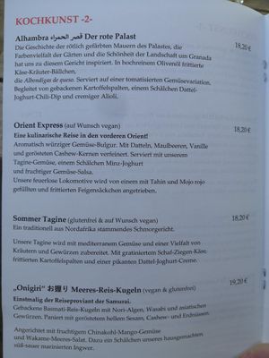 Menu Hauptgerichte at Radieschen in Darmstadt