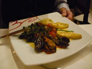 Egg plant dish at Tassajara in Hamburg