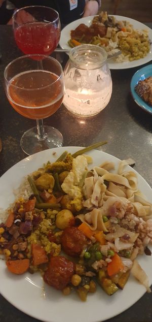 All-vegan-buffet #Veganuary at Hiller in Hannover