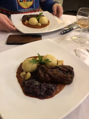 Wintermenü, 4. Gang „Gänsekeule“  at Hiller in Hannover