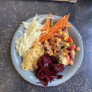 Salad from the buffet  at Hiller in Hannover