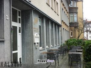 Outdoor seating area at Hiller in Hannover