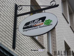 Sign over the entrance at Hiller in Hannover