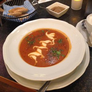 Tomato soup at Hiller in Hannover