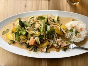 Vegan curry 🍛  at Prinz Myshkin City in Munich