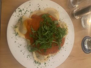 Vegan ravioli   at Prinz Myshkin City in Munich