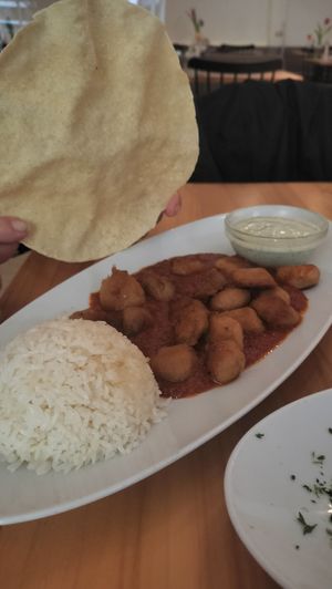 Curry (it was spicy) at Prinz Myshkin City in Munich