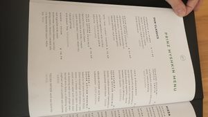 Menu II at Prinz Myshkin City in Munich