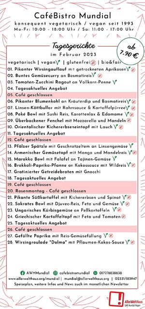  at CafeBistro Mundial in Hagen