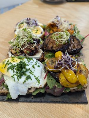 Smörrebröd at CafeBistro Mundial in Hagen