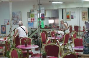 The upstairs room, one wall of mirrors :) at Health Ecology - Papanikolas Hygiene Theroes in Athens