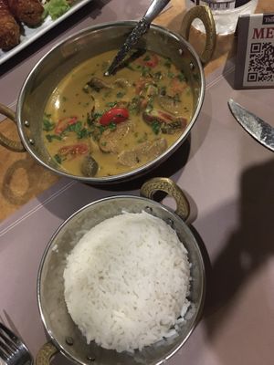 Indisches Curry mit Pilzen at ThirdEye in Crete