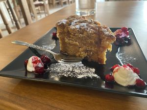 Yummy carrot cake!   at ThirdEye in Crete