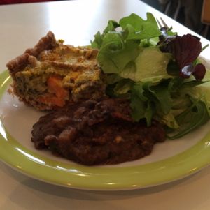 great vegan cashew bake at Kaffihusid Gardurinn - Ecstasy's Heart-Garden in Reykjavik