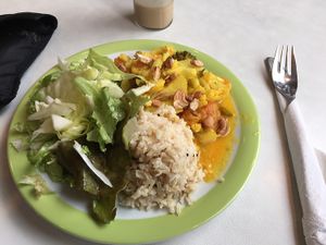 vegetable curry so good  at Kaffihusid Gardurinn - Ecstasy's Heart-Garden in Reykjavik