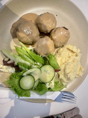 Swedish ‘meatballs’   at Kaffihusid Gardurinn - Ecstasy's Heart-Garden in Reykjavik