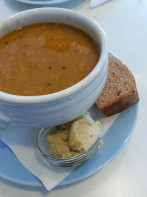 Dahl Soup at Kaffihusid Gardurinn - Ecstasy's Heart-Garden in Reykjavik