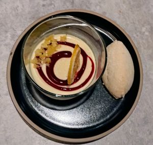 Lemon and blackberry posset at Paradiso in Cork