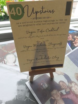 Our Special Menu to remember how it all started in 1982 for €19,82 !  at Quay Co-op Cafe - Sullivan's Quay in Cork