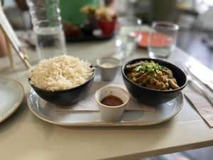 Vegan Malaysian Curry  at Quay Co-op Cafe - Sullivan's Quay in Cork
