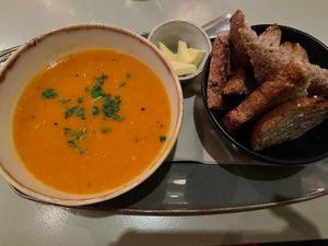 Soup  at Quay Co-op Cafe - Sullivan's Quay in Cork