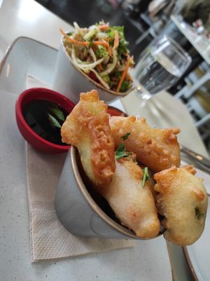 Veggie tempura at Quay Co-op Cafe - Sullivan's Quay in Cork