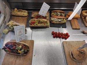 Vegan subs at Quay Co-op Market in Cork