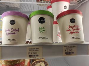 Ice creams vegan at Quay Co-op Market in Cork