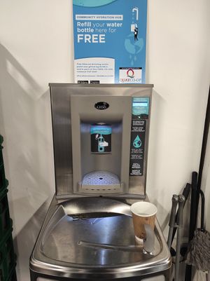 Refill bottles station at Quay Co-op Market in Cork