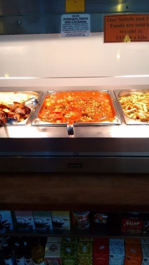 Hot dishes at Blazing Salads in Dublin