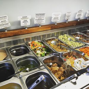 Salad bar at Blazing Salads in Dublin