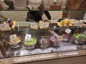 Salads at Cornucopia in Dublin