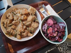 Cauliflower wth tofu and sweet potato at Cornucopia in Dublin