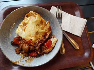 Lasagna at Cornucopia in Dublin