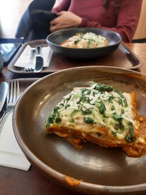 Vegan moussaka at Cornucopia in Dublin