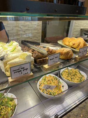 Desert and salads  at Cornucopia in Dublin