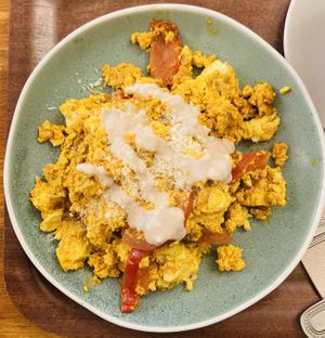 Tofu scramble  at Cornucopia in Dublin