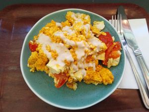scrambled tofu at Cornucopia in Dublin