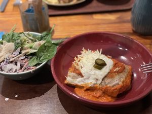 Enchilada and salads - Cornucopia, Dublin  at Cornucopia in Dublin