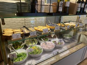 Desserts and salads on restaurant side #Veganuary at Cornucopia in Dublin