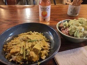 Main Course with two salads at Cornucopia in Dublin