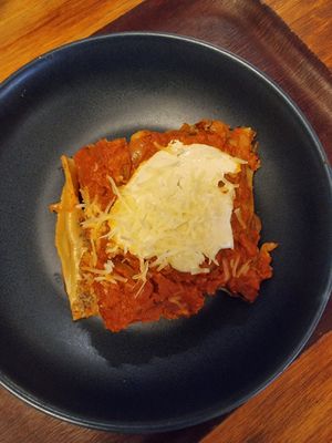 Vegan pasta dish at Cornucopia in Dublin