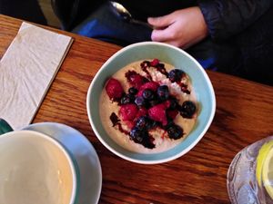Overnight oats at Cornucopia in Dublin